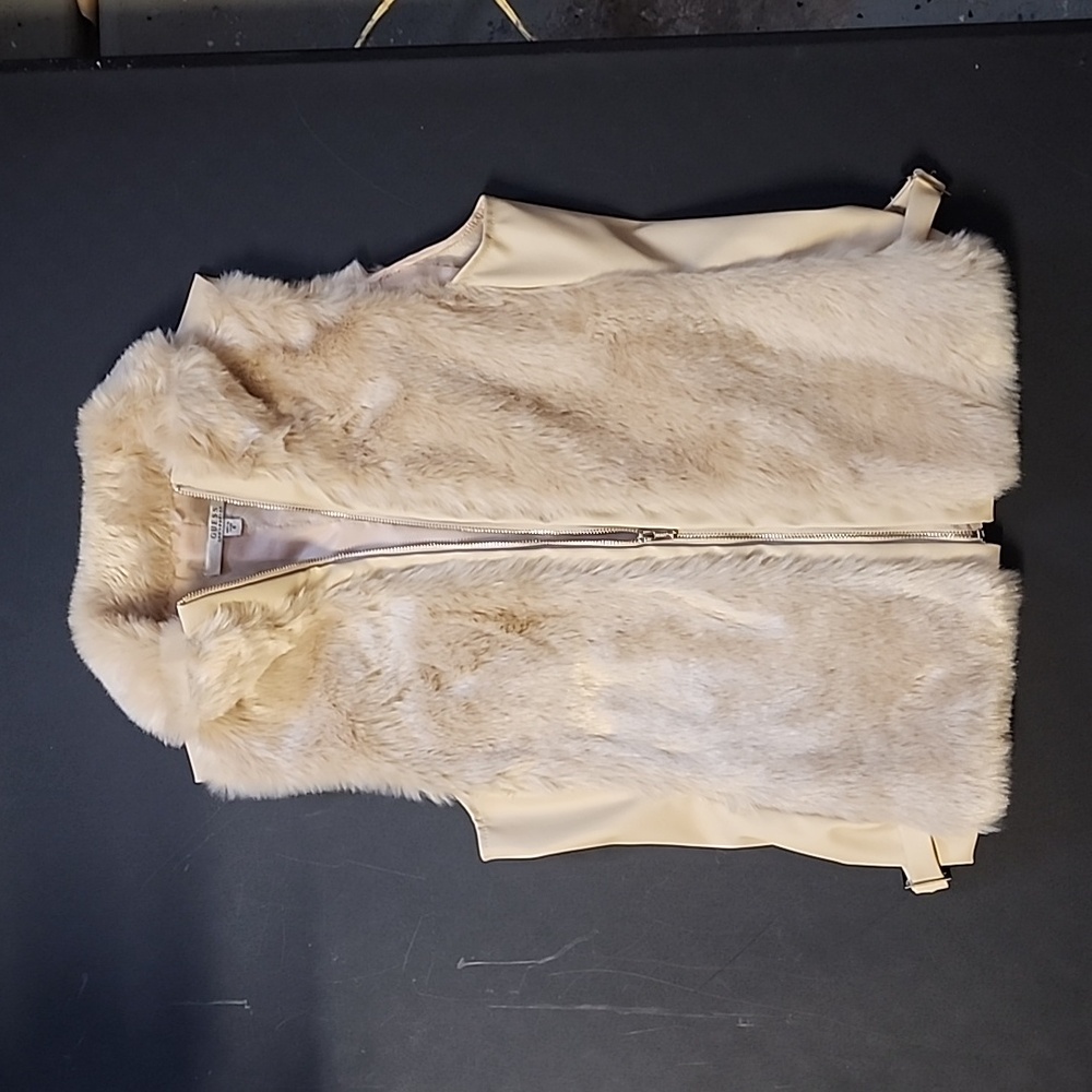 Guess Faux Fur Vest Medium
